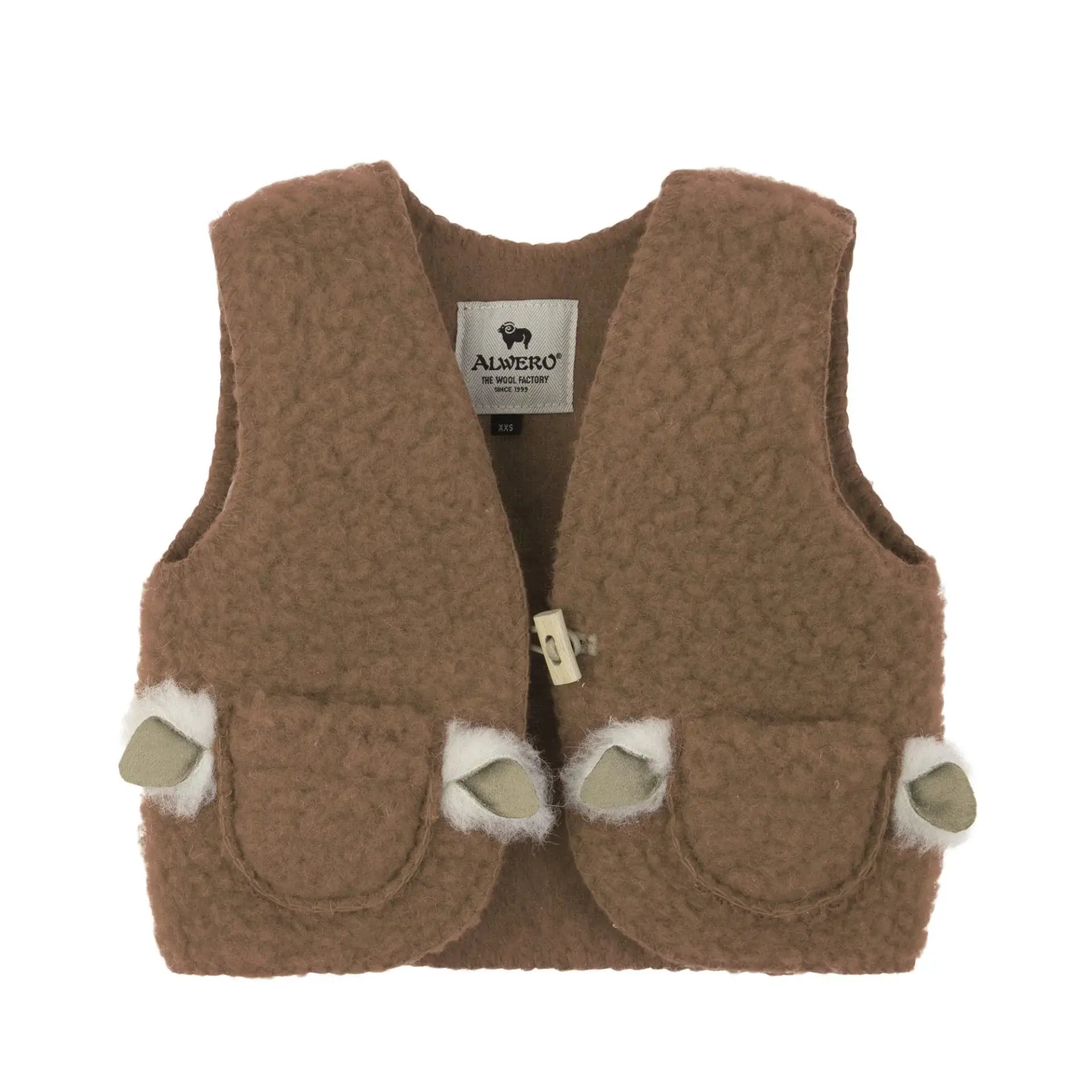 Alwero Alpi Stiching Vest Sサイズ Alwero Vest Alpi - Brown – Stardust