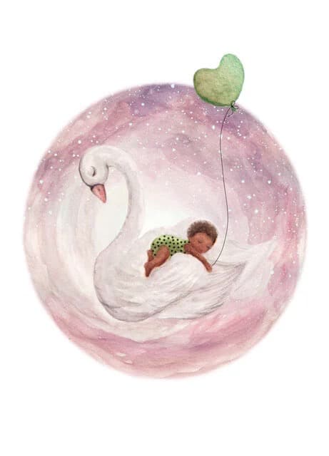 Lullababy Lilac - Postcard-Newborn Postcards-Bijdehansje--Stardust-Store