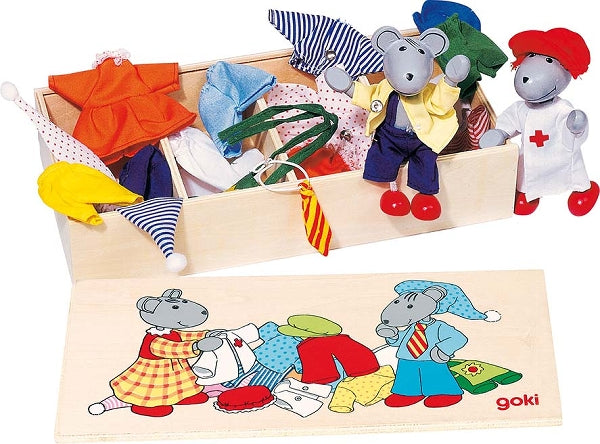 Flexible Puppets Mouse Dress-up Box, Lia & Luca