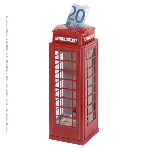 Saving Box in Telephone Box Design