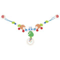 Pram Chain Hedgehog and Owl with Clips