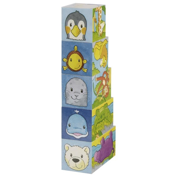 Cube Puzzle - Safari and Artic (5 Pieces)