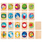 Daily Routine Cards for Children with Card Holder