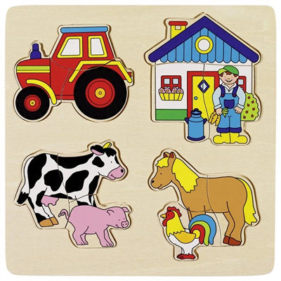 Inlay Puzzle - Farm
