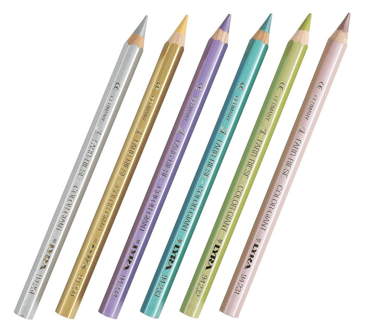 Lyra 6 Metallic Colour Giants-Wooden Pencils-Lyra-4084900270899-Stardust-Store