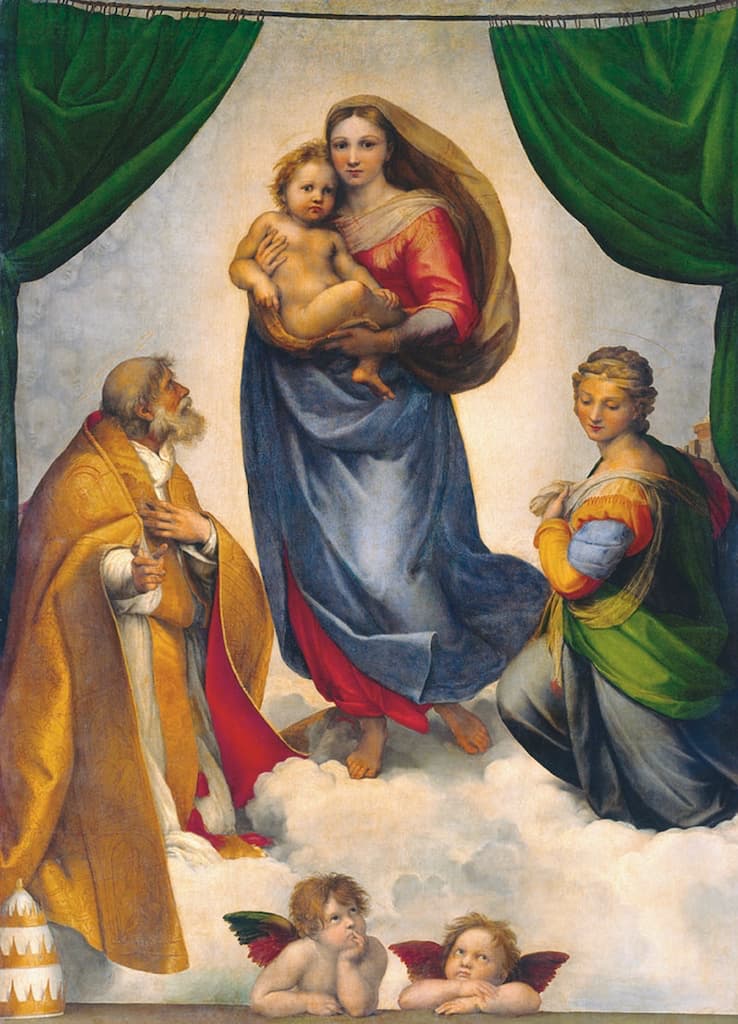 The Sistine Madonna by Raffael - Postcard