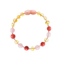 Amber Baby & Toddler Bracelet - Baroque Lemon • Rose Quartz • Coral