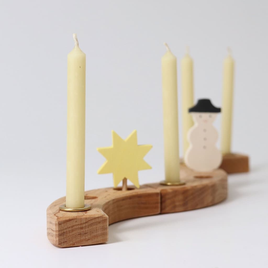 100% Beeswax Candles Creme - Individual Candle