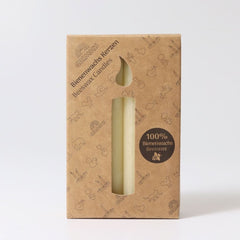 Grimms 100% Beeswax Candles Creme - 12 Candles