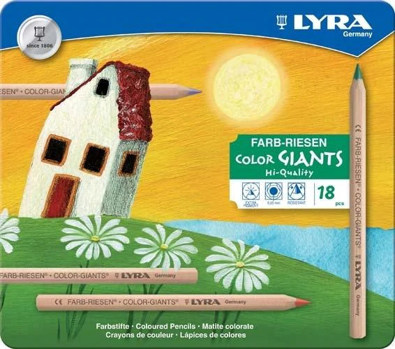 Color Giants potlodenset 18 in een blik
