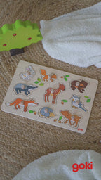 Wooden Lift-Out Puzzle - Forest Animals (9 Pieces)