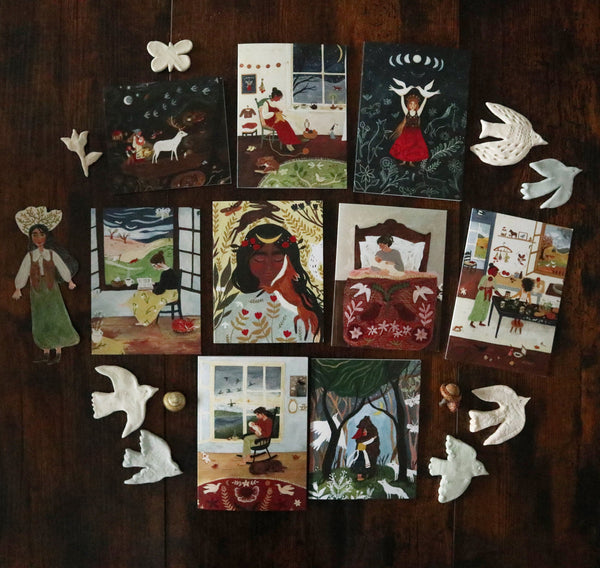 Tijana Draws Set of 9 Foldable Cards-Postcard Set-Tijana Draws--Stardust-Store