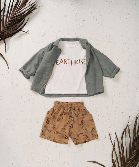 Shorts in Fir Tree Print-Shorts-Play Up-4 Y-Stardust-Store