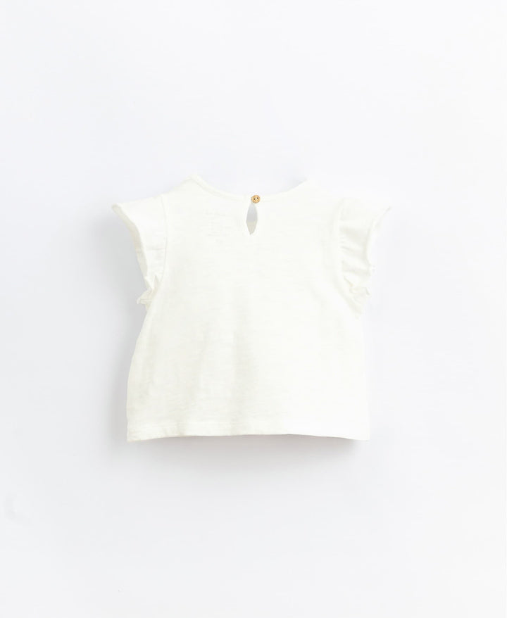 T-shirt in Organic Cotton with Front Pocket-T-shirt-Play Up-12 MONTHS-Stardust-Store
