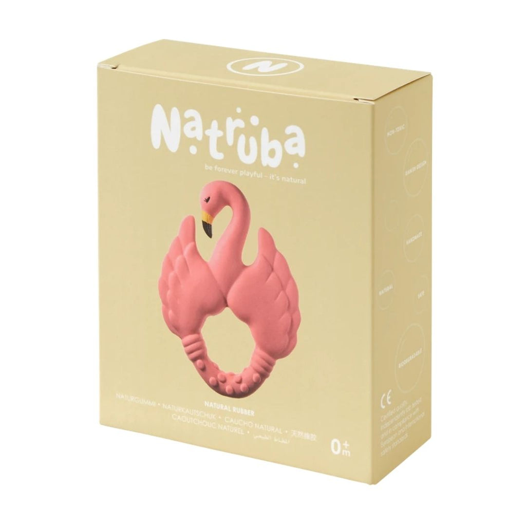 Natruba Teether - Flamingo-Pacifiers & Teethers-Natruba-710535559859-Stardust-Store