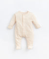 Newborn Jumpsuit in Organic Cotton - Ajour Pattern-Jumpsuits & Rompers-Play Up-0 MONTHS-Stardust-Store