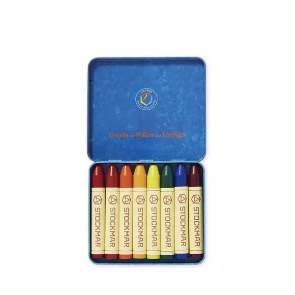 Beeswax 8 Stick Crayons - Waldorf Mix-Crayons-Stockmar-4019365310019-Stardust-Store