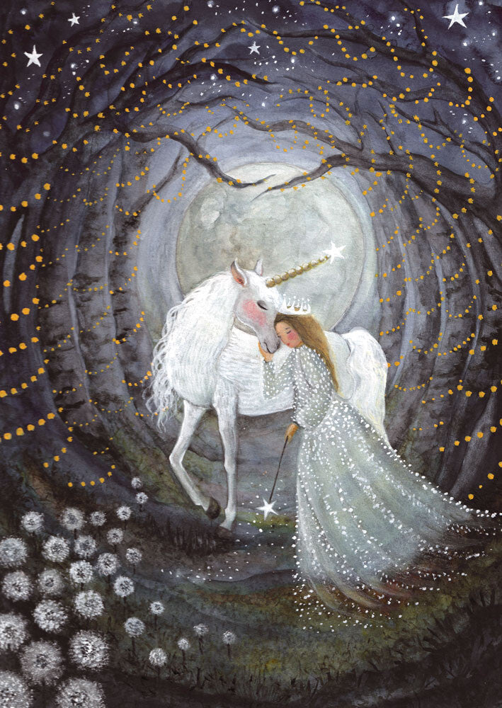 Stardust Unicorn-Fairy Tales Postcards-Bijdehansje-Postcard-Stardust-Store