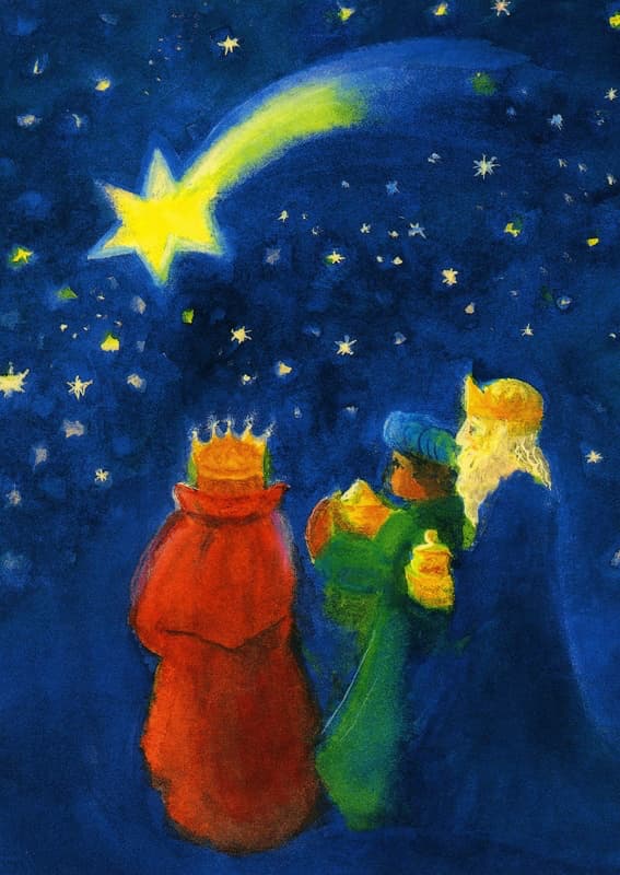 Dorothea Schmidt The Star of the Wise - Postcard-Advent & Christmas Postcards-Waldorf Postcards-4251055453105-Stardust-Store