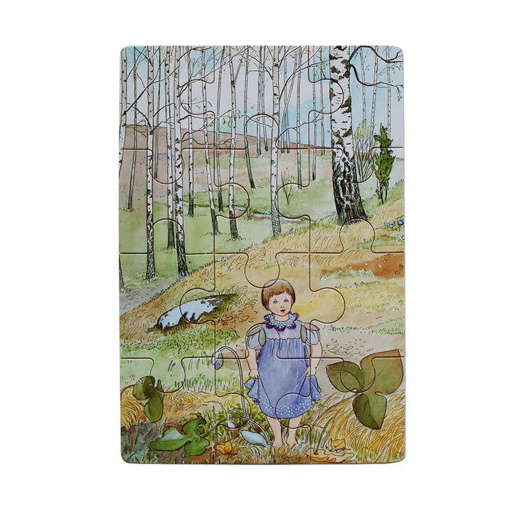 Elsa Beskow - Four Wooden Puzzles in Box-Wooden & Pegged Puzzles-Hjelms-7312880253791-Stardust-Store