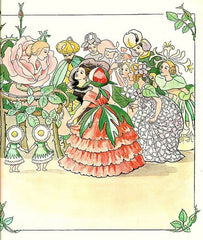 Elsa Beskow Flower Festival Queen Rose - Postcard-Spring - Summer Postcards-Hjelms-7393182169003-Stardust-Store