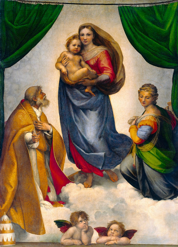 The Sistine Madonna by Raffael - A5 Postcard-Postcards-Waldorf Postcards--Stardust-Store