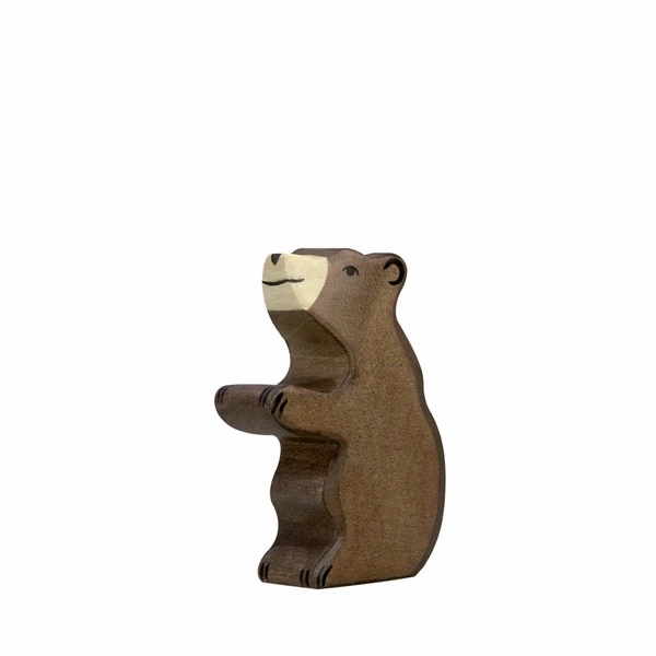 Brown Baby Bear Sitting-Figurines-Holztiger-4013594801867-Stardust-Store