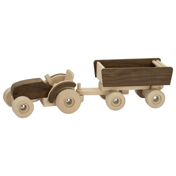 Tractor with Trailer-Toy Trucks & Construction Vehicles-Goki-4013594559157-Stardust-Store