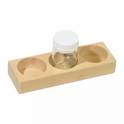 Wooden Paint Jar Holder - 50 ml-Arts & Crafts-Mercurius-Holder With Glass Jars-Stardust-Store