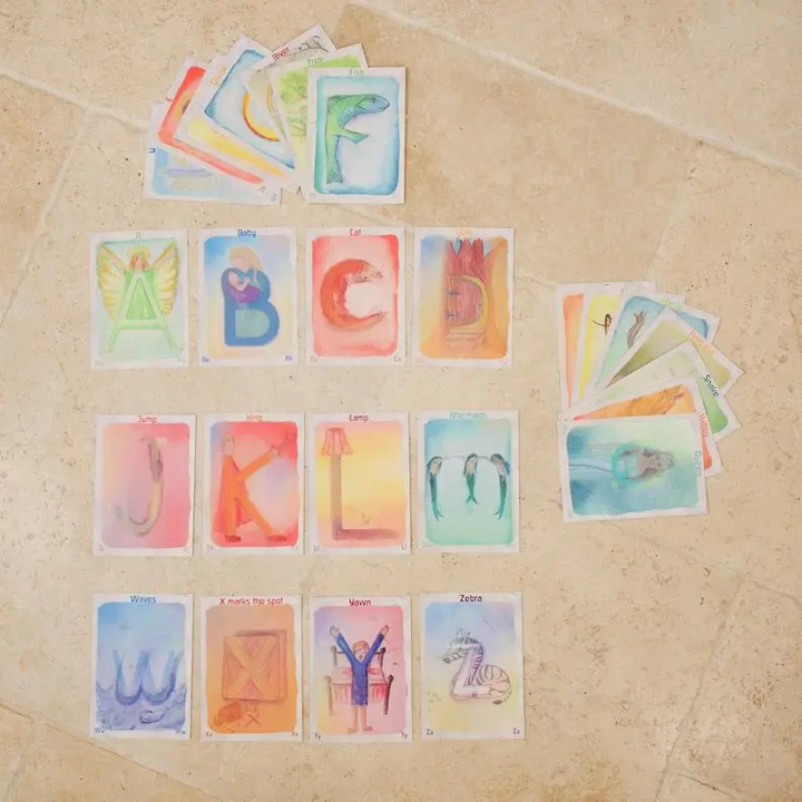 Alphabet Cards-Alphabet Toys-Waldorf Family--Stardust-Store