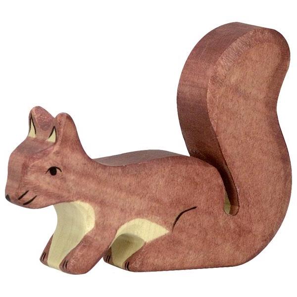 Brown Standing Squirrel-Figurines-Holztiger-4013594801089-Stardust-Store