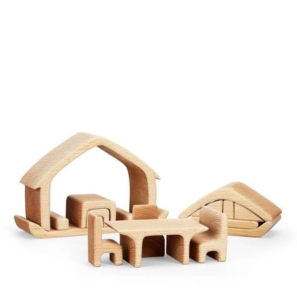 Wooden House - Natural-Building Toys-Glückskäfer-4038162521329-Stardust-Store