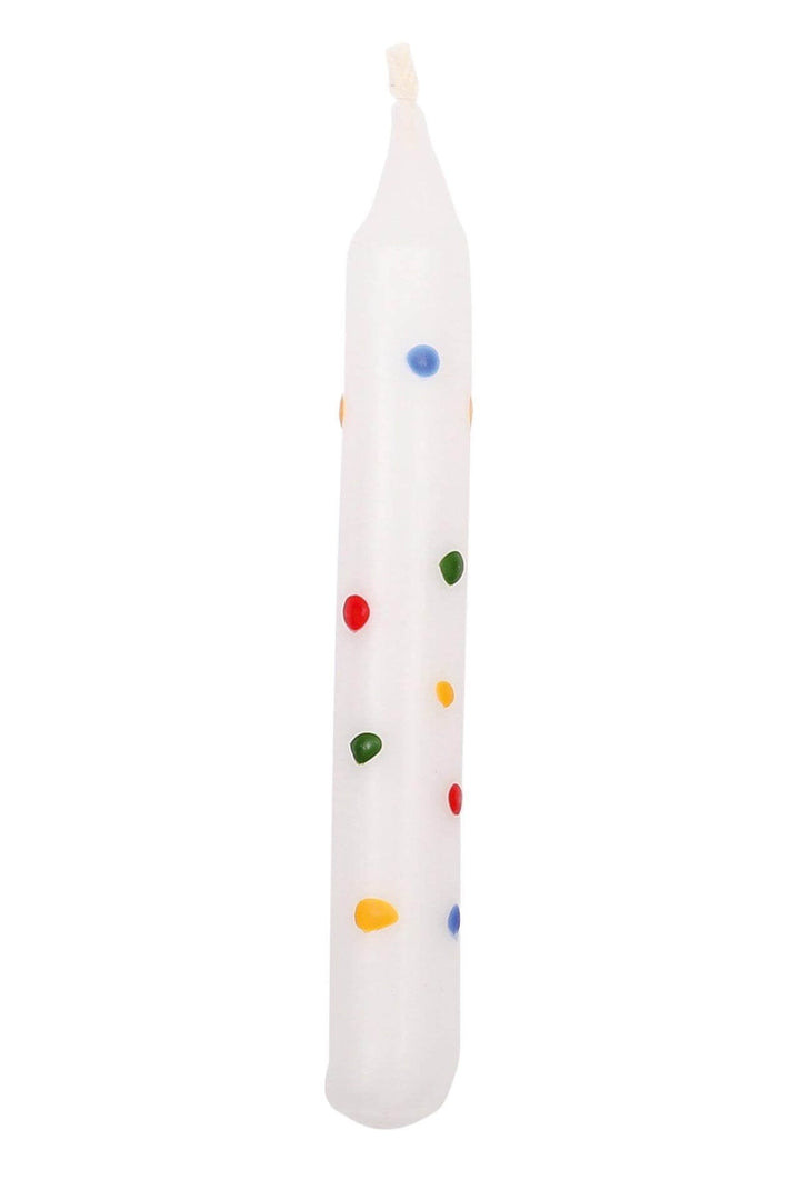 Birthday-Candle-White-with-Polka-Dots-Ahrens-Stardust-Store