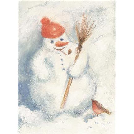 Marjan van Zeyl Snowmen - Postcard-Autumn - Winter Postcards-Marjan van Zeyl--Stardust-Store
