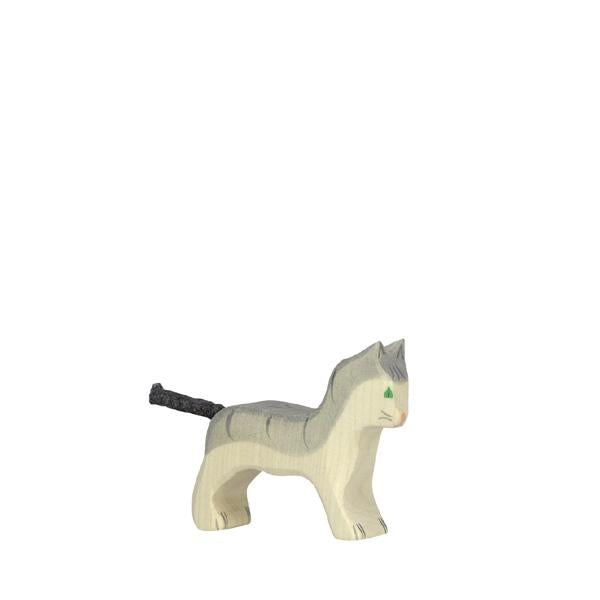 Cat Small Grey-Figurines-Holztiger-4013594800563-Stardust-Store