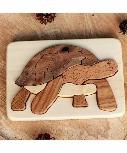 Turtle - Wooden Puzzle-Wooden Toys-Cocoletes--Stardust-Store