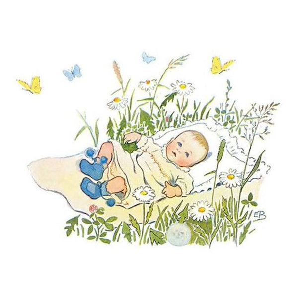 Elsa Beskow Baby - Postcard-Newborn Postcards-Hjelms-7393182164411-Stardust-Store