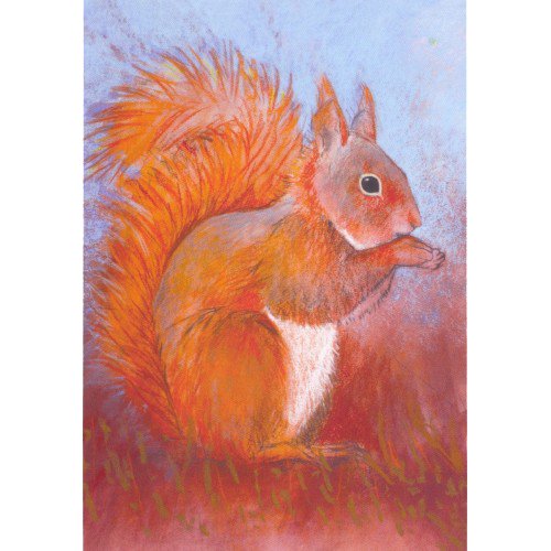 Loes Botman Squirrel - Postcard-Autumn - Winter Postcards-Waldorf Postcards--Stardust-Store