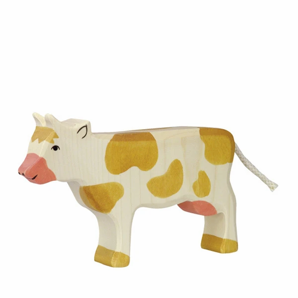 Cow Standing Brown-Figurines-Holztiger-4013594800105-Stardust-Store