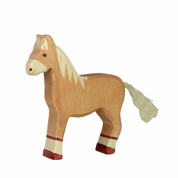 Horse Standing Light Brown - Holztiger-Figurines-Holztiger--Stardust-Store
