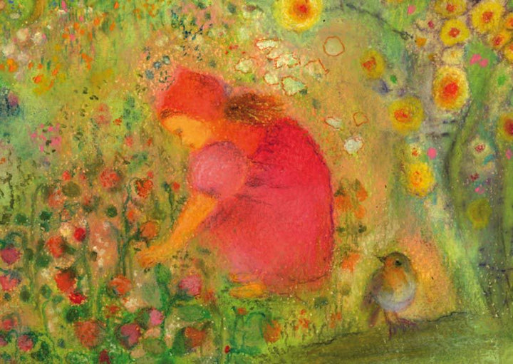 Angela Kočonda Flower Child - Postcard-Spring - Summer Postcards-Waldorf Postcards--Stardust-Store