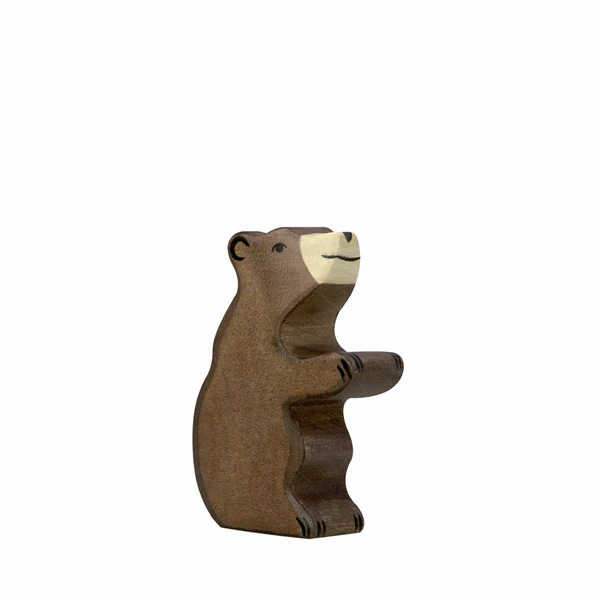 Brown Baby Bear Sitting-Figurines-Holztiger-4013594801867-Stardust-Store