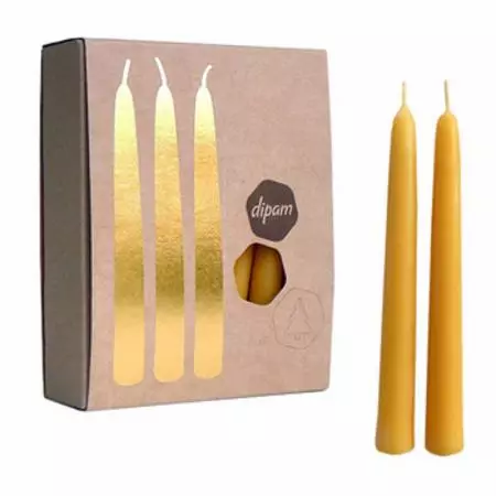 Beeswax Birthday Ring Candles - Box of 20-Birthday Candles-Dipam-8716726001093-Stardust-Store