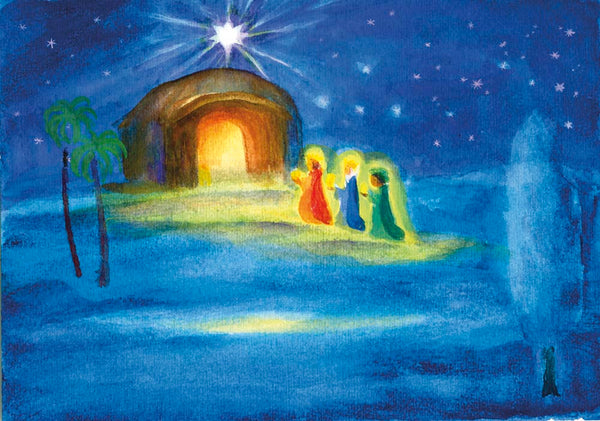 Dorothea Schmidt The Three Wise Men - Postcard-Advent & Christmas Postcards-Waldorf Postcards-4251055454232-Stardust-Store