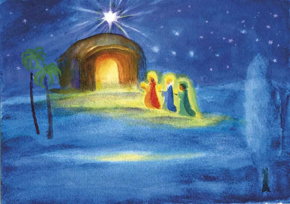 Dorothea Schmidt The Three Wise Men - Postcard-Advent & Christmas Postcards-Waldorf Postcards-4251055454232-Stardust-Store