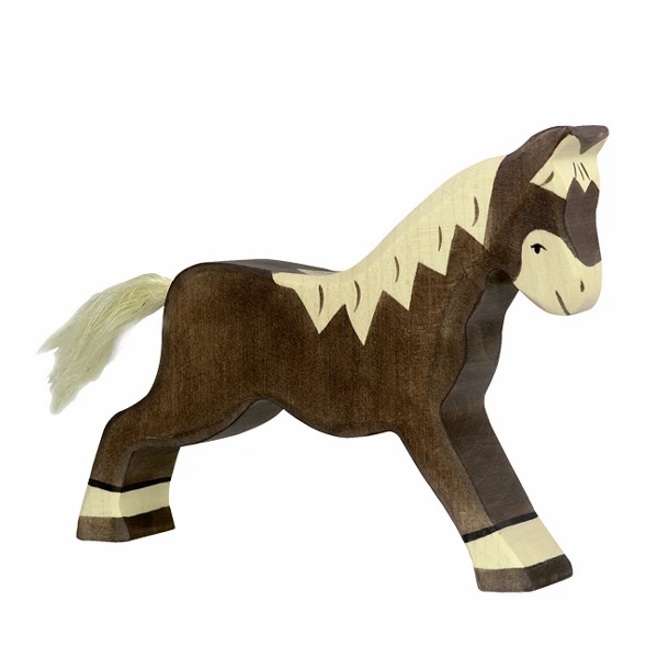 Horse Running - Dark Brown-Figurines-Holztiger-4013594800341-Stardust-Store