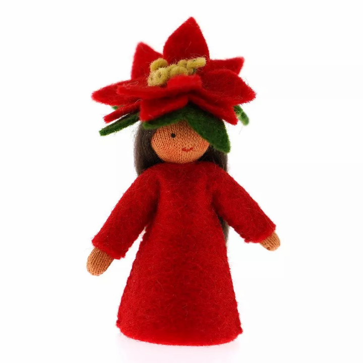 Poinsettia Flower Fairy-Winter Flower Fairies-Ambrosius-Brown-Stardust-Store