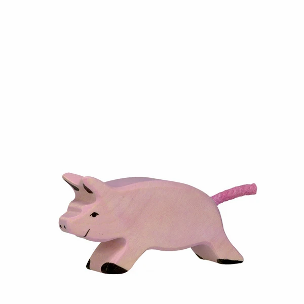 Piglet Running-Figurines-Holztiger-4013594800679-Stardust-Store