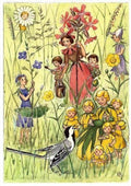 Elsa Beskow Flower Festival - Postcard-Spring - Summer Postcards-Hjelms-7393182160680-Stardust-Store
