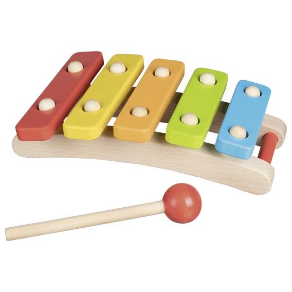 Wooden Xylophone - 5 Tunes-Musical Instruments-Goki-4013594619684-Stardust-Store